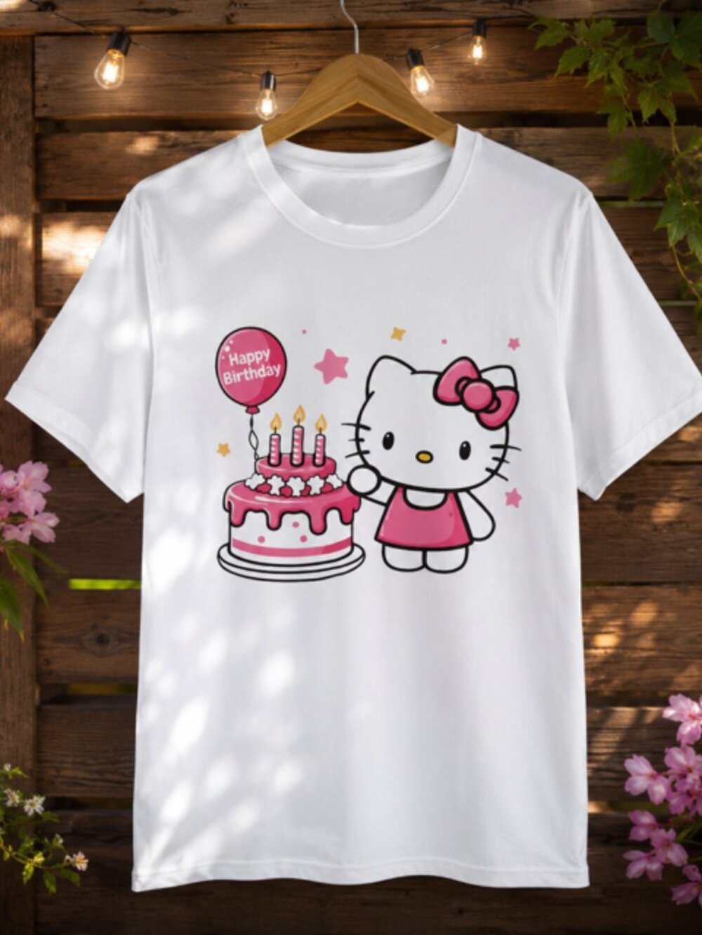 Hello Kitty Happy Birthday Shirt Medium NWOT